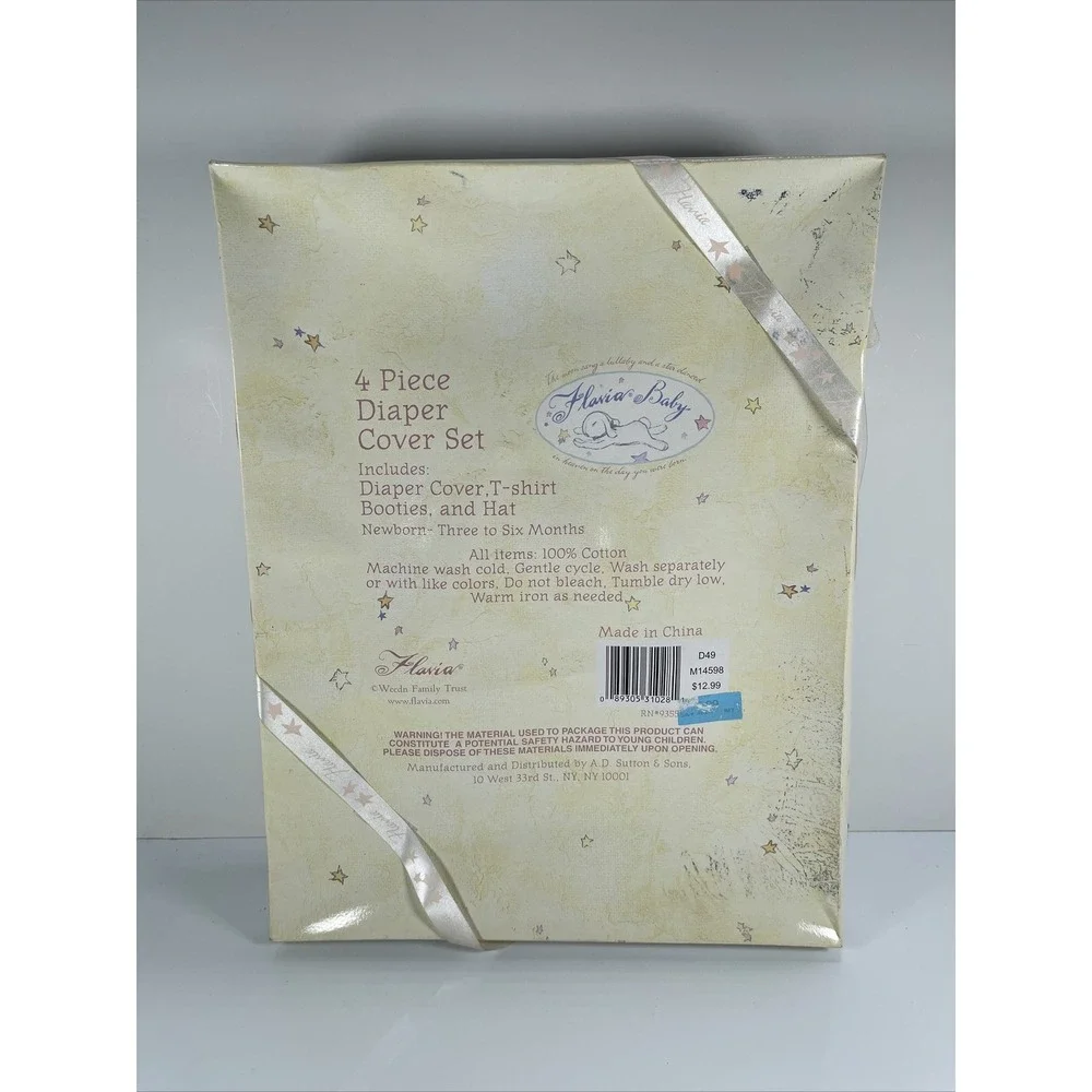 NOS Flavia 4 Piece Diaper Cover Set 3-6mo Baby‎ Clothes NIP Pink Carriage